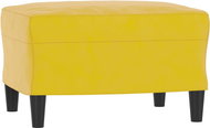 Shumee Ottoman yellow 60 × 50 × 41 cm velvet - Footstool
