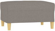 Shumee Ottoman taupe 70 × 55 × 41 cm textile - Footstool