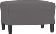 Shumee Footstool grey 60 × 50 × 41 cm faux leather - Footstool