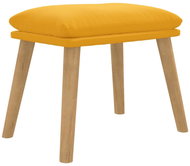 Shumee Ottoman mustard yellow 45 × 29,5 × 35 cm velvet - Footstool