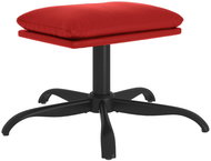 Shumee Ottoman burgundy 60 × 60 × 36 cm faux leather - Footstool