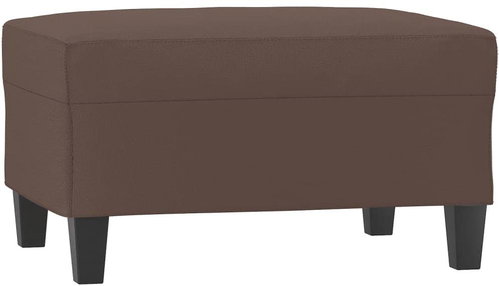 Shumee Ottoman brown 70 × 55 × 41 cm faux leather - Footstool - Main image