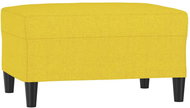 Shumee Ottoman light yellow 70 × 55 × 41 cm textile - Footstool