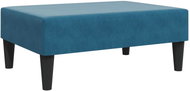 Shumee Ottoman blue 77 × 55 × 31 cm velvet - Footstool