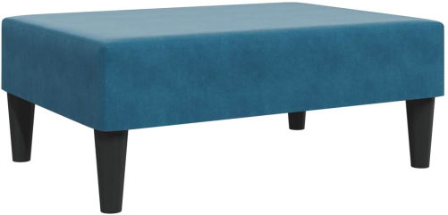Shumee Ottoman blue 77 × 55 × 31 cm velvet - Footstool - Main image