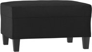 Shumee Ottoman black 70 × 55 × 41 cm faux leather, 349355 - Footstool