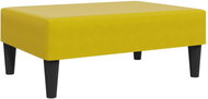 Shumee Ottoman yellow 77 × 55 × 31 cm velvet, 379561 - Footstool