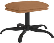 Shumee Ottoman taupe 60 × 60 × 36 cm microfiber fabric - Footstool