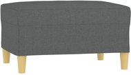 Shumee Ottoman dark grey 70 × 55 × 41 cm textile - Footstool