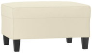 Shumee Ottoman cream 70 × 55 × 41 cm faux leather - Footstool