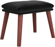 Shumee Ottoman black 45 × 29,5 × 35 cm velvet - Footstool