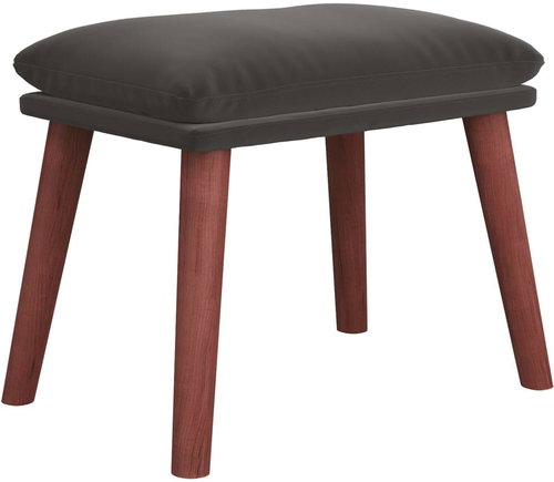 Shumee Ottoman dark grey 45 × 29,5 × 35 cm velvet - Footstool - Main image