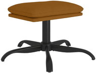 Shumee Footstool brown 60 × 60 × 36 cm velvet - Footstool