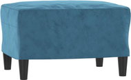 Shumee Ottoman blue 60 × 50 × 41 cm velvet - Footstool
