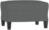 Shumee Ottoman dark grey 60 × 50 × 41 cm textile - Footstool