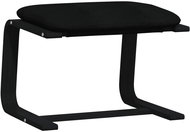 Shumee Ottoman black 51 × 41 × 40 cm textile - Footstool