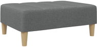 Shumee Ottoman dark grey 77 × 55 × 31 cm textile - Footstool