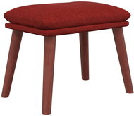 Shumee Ottoman burgundy 45 × 29,5 × 35 cm textile - Footstool