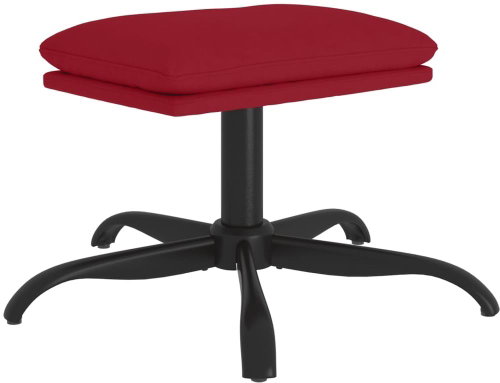 Shumee Ottoman burgundy 60 × 60 × 36 cm velvet - Footstool - Main image