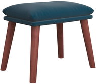 Shumee Ottoman blue 45 × 29,5 × 35 cm velvet - Footstool