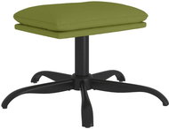 Shumee Ottoman light green 60 × 60 × 36 cm velvet - Footstool