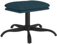 Shumee Ottoman blue 60 × 60 × 36 cm velvet - Footstool
