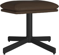 Shumee Ottoman brown 60 × 60 × 36 cm faux leather - Footstool