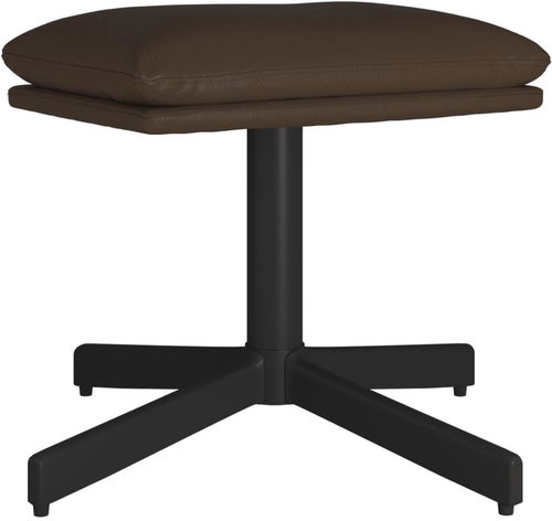 Shumee Ottoman brown 60 × 60 × 36 cm faux leather - Footstool - Main image
