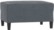 Shumee Podnožka tmavě šedá 70 × 55 × 41 cm samet - Footstool