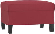 Shumee Ottoman burgundy 60 × 50 × 41 cm faux leather - Footstool