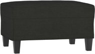 Shumee Ottoman black 70 × 55 × 41 cm textile, 349351 - Footstool