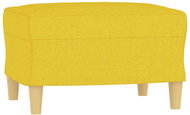 Shumee Ottoman light yellow 60 × 50 × 41 cm textile, 349268 - Footstool