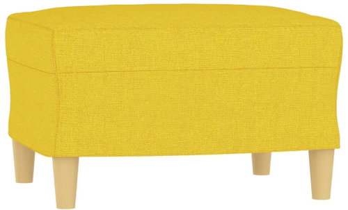Shumee Ottoman light yellow 60 × 50 × 41 cm textile, 349268 - Footstool - Main image