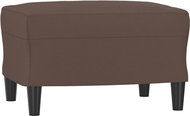 Shumee Ottoman brown 60 × 50 × 41 cm faux leather - Footstool