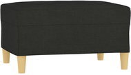 Shumee Ottoman black 70 × 55 × 41 cm textile - Footstool
