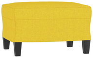 Shumee Ottoman light yellow 60 × 50 × 41 cm textile - Footstool
