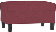 Shumee Ottoman burgundy 70 × 55 × 41 cm textile - Footstool