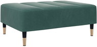 Shumee Ottoman dark green 77 × 55 × 31 cm velvet - Footstool