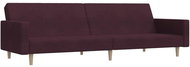 2místná rozkládací pohovka fialová textil , 337297 - Pohovka