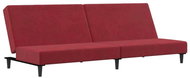 2místná rozkládací pohovka vínová samet, 337304 - Pohovka