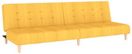 2místná rozkládací pohovka žlutá textil , 337351 - Pohovka