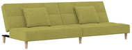 2místná rozkládací pohovka se 2 polštáři zelená textil, 337422 - Pohovka
