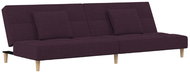 2místná rozkládací pohovka se 2 polštáři fialová textil, 337426 - Pohovka