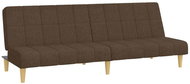 2místná rozkládací pohovka hnědá textil, 337481 - Pohovka