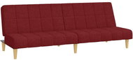 2místná rozkládací pohovka vínová textil, 337486 - Pohovka