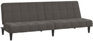2místná rozkládací pohovka tmavě šedá samet, 337503 - Pohovka