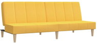 2místná rozkládací pohovka žlutá textil, 337554 - Pohovka