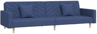 2místná rozkládací pohovka se 2 polštáři modrá textil, 337610 - Pohovka