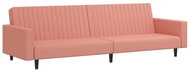 2místná rozkládací pohovka růžová samet, 337654 - Pohovka