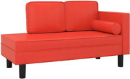 2místná rozkládací pohovka červená umělá kůže, 340700 - Pohovka